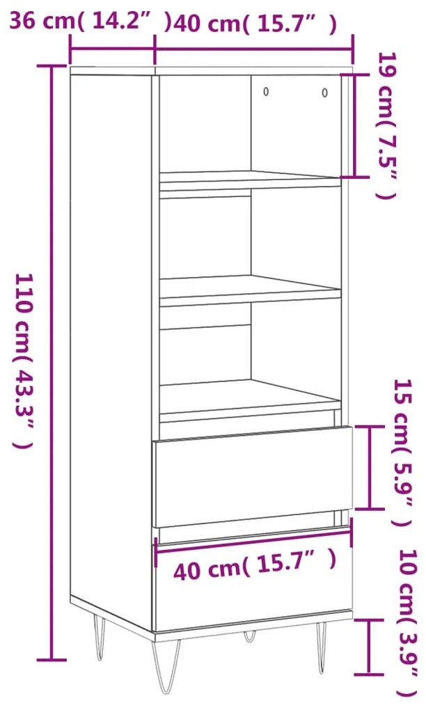 ΝΤΟΥΛΑΠΙ SONOMA ΔΡΥΣ 40X36X110 ΕΚ. ΑΠΟ ΕΠΕΞΕΡΓΑΣΜΕΝΟ ΞΥΛΟ 831511