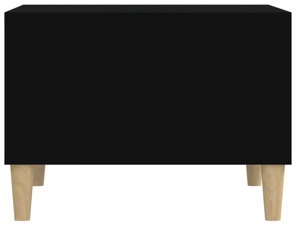 Τραπεζάκι Σαλονιού Μαύρο 60x50x36,5 εκ. από Επεξεργασμένο Ξύλο - Μαύρο