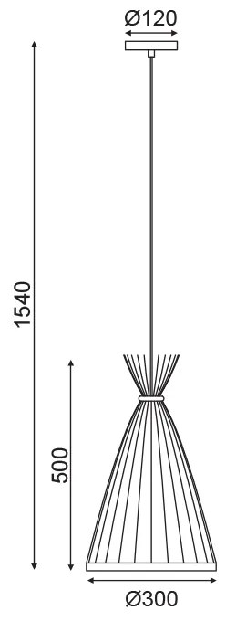 ΚΡΕΜΑΣΤΟ ΦΩΤΙΣΤΙΚΟ 1ΧΕ27 BAMBOO D30XH154CM SERIFOS - TF661P30BO - TF661P30BO