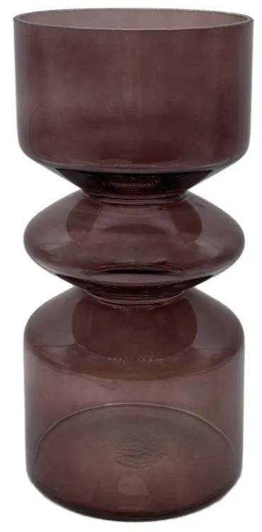 Βάζο Γυάλινο Culture 019562 D14xH26cm Brown Γυαλί