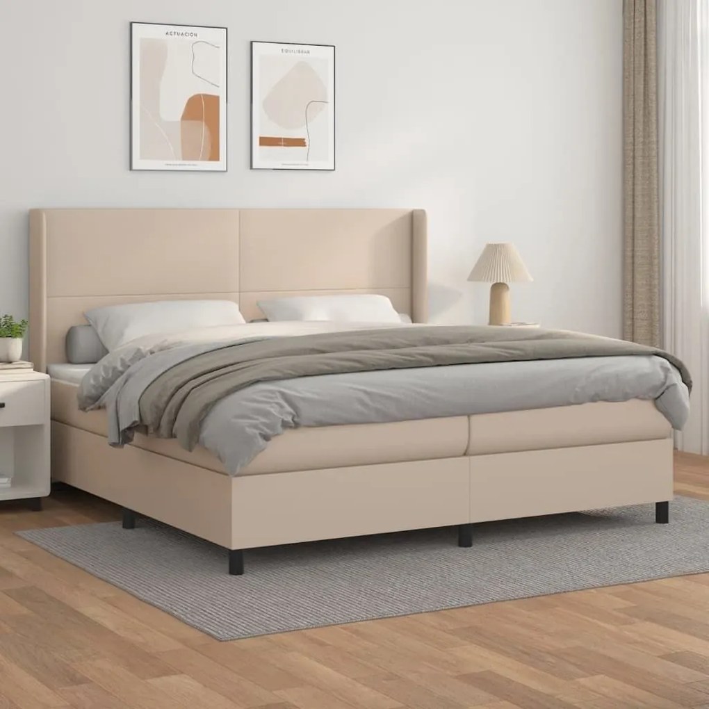 ΚΡΕΒΑΤΙ BOXSPRING ΜΕ ΣΤΡΩΜΑ ΚΑΠΟΥΤΣΙΝΟ 200X200ΕΚ.ΑΠΟ ΣΥΝΘ.ΔΕΡΜΑ 3132404