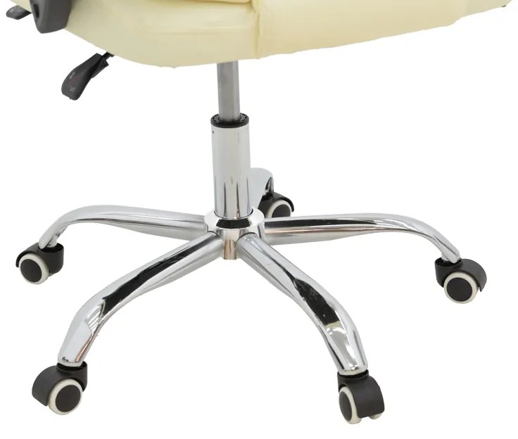 Καρέκλα γραφείου διευθυντή Kardi pakoworld μπεζ pu 66x64x117εκ