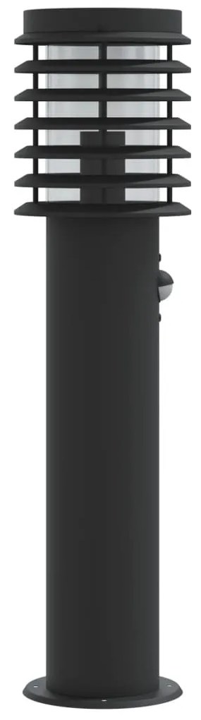 vidaXL Φωτιστικά Δαπέδου Εξ. Χώρου Αισθ. 3 τεμ. Μαύρο 60 εκ Αν. Ατσάλι