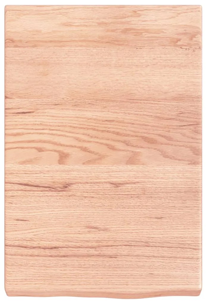 vidaXL Ράφι Τοίχου Ανοιχτό Καφέ 40x60x(2-6)εκ. Επεξ. Μασίφ Ξύλο Δρυός