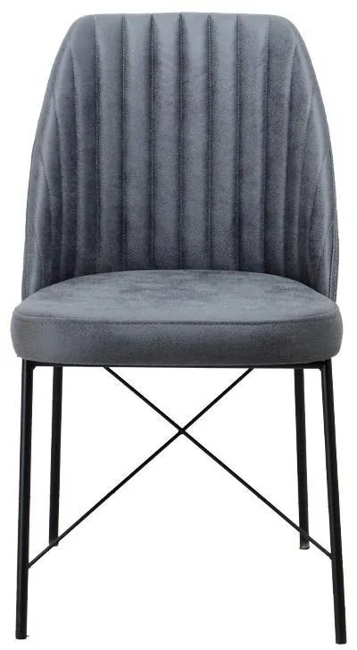 Καρέκλα Τραπεζαρίας Colette Fylliana Γκρί 48x47x83εκ. 2αδα 48x47x83 εκ.