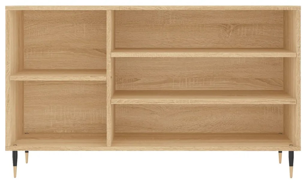 vidaXL Παπουτσοθήκη Sonoma Δρυς 102x36x60 εκ. από Επεξεργασμένο Ξύλο