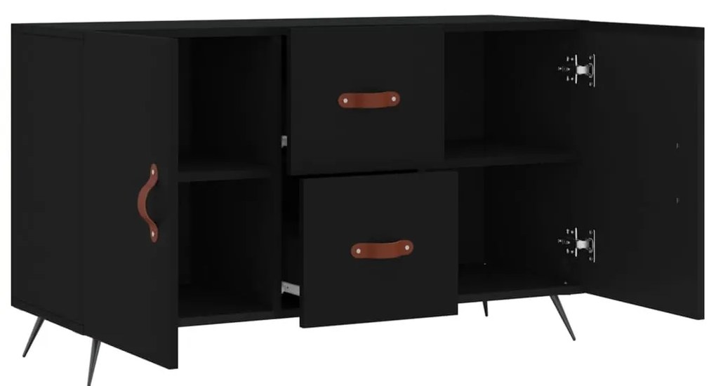 vidaXL Ντουλάπι Μαύρο 100x36x60 εκ. από Επεξεργασμένο Ξύλο