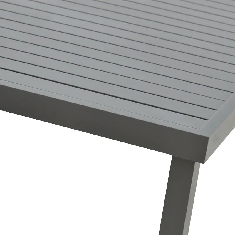 Τραπέζι Kliton  pakoworld αλουμινίου μαύρο 150x80x74εκ - 288-000007