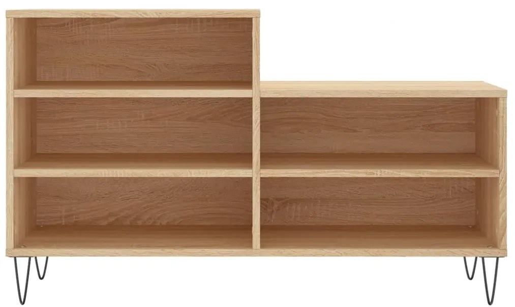 vidaXL Παπουτσοθήκη Sonoma Δρυς 102x36x60 εκ. από Επεξεργασμένο Ξύλο