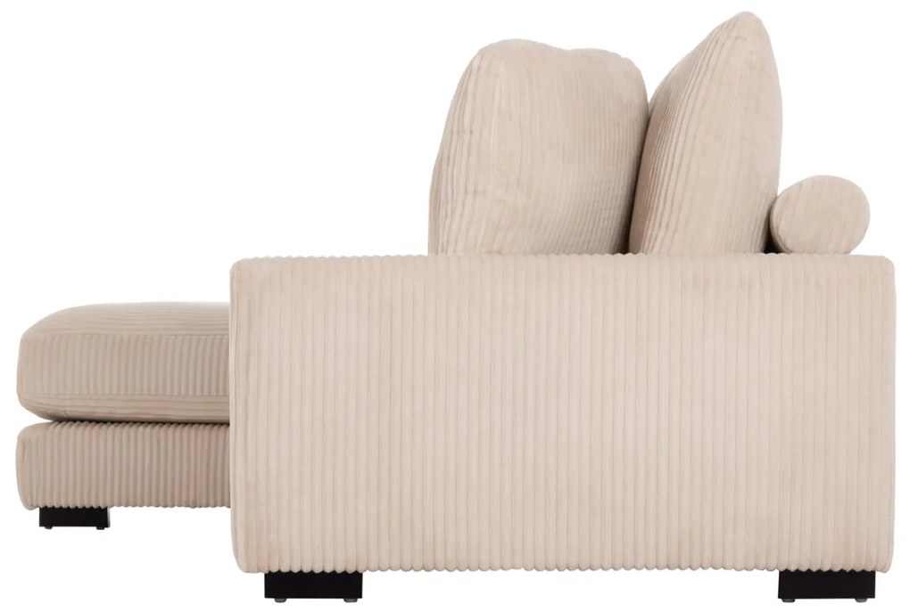 Γωνιακός Καναπές CRANFIELD Αριστερή γωνία σε Μπέζ Ριγέ ύφασμα 313x169x80Υεκ. 313x169x80 εκ.