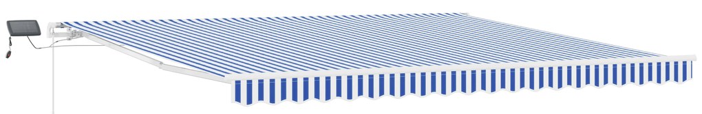 vidaXL Σκηνίτσα Αναδιπλούμενη with Μπλε και λευκό 4.5 x 3 m