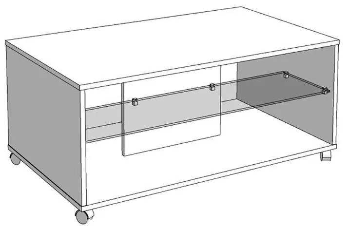 Τραπεζάκι Σαλονιού Norte Artisan Oak - Carbon 101x60x45 εκ. 101x60x45 εκ.