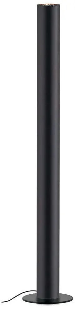 Φωτιστικό Δαπέδου Tube 39003700 Φ10x176cm 1xE27 75W Black Viokef