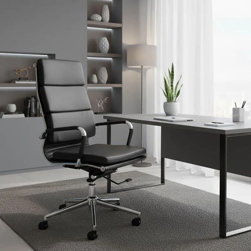 Καρέκλα γραφείου διευθυντή Tokyo μαύρο pu 55.5x52x108εκ 55.5x52x108 εκ.