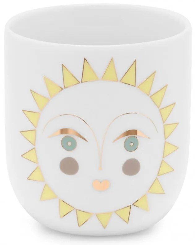 Κούπα Πορσελάνινη Serena RD0051486 Φ7,5x8,3cm 200ml White-Gold Raeder Porcelain