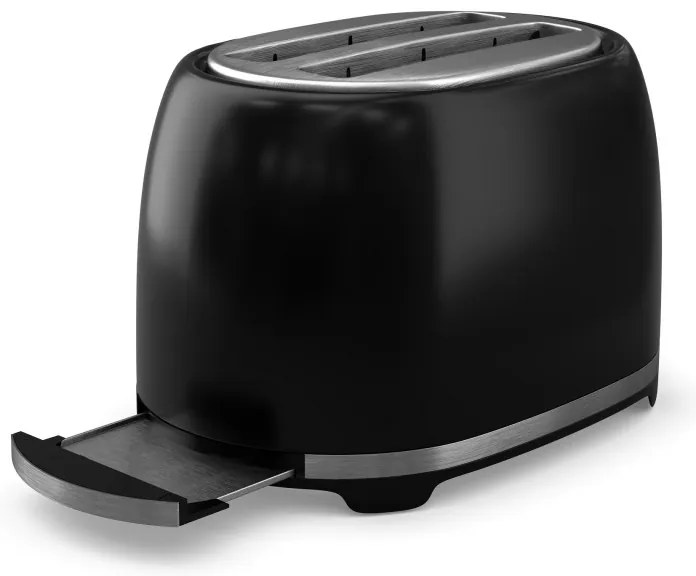 Φρυγανιέρα Tesla TS200BX, 850W, 7 Ρυθμίσεις θερμοστάτη, 2 Θέσεις φρυγανίσματος, Αυτόματο κεντράρισμα, Απόψυξη, Μαύρο χρώμα