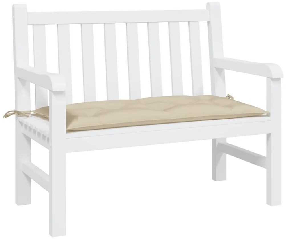 vidaXL Μαξιλάρι Πάγκου Κήπου Μπεζ 110x50x7 εκ. Ύφασμα Oxford