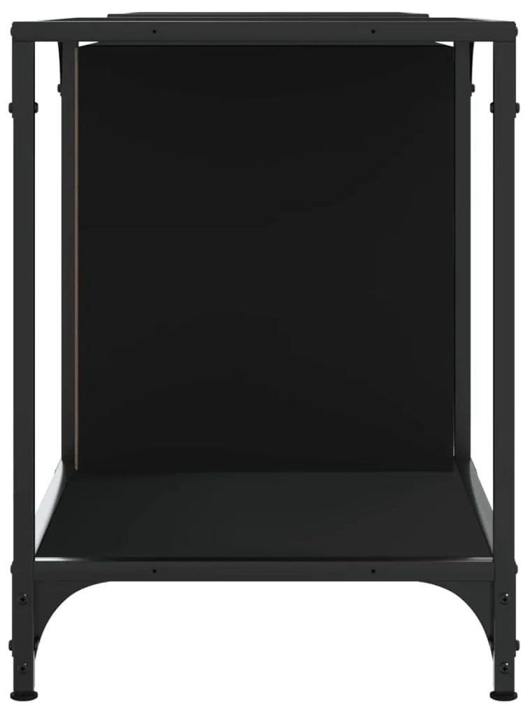vidaXL Έπιπλο Τηλεόρασης Μαύρο 153x37x50 εκ. Επεξεργασμένο Ξύλο