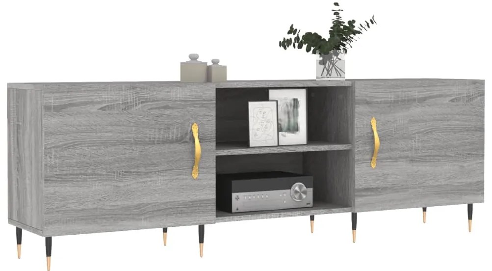 vidaXL Έπιπλο Τηλεόρασης Γκρι Sonoma 150x30x50 εκ. από Επεξεργ. Ξύλο