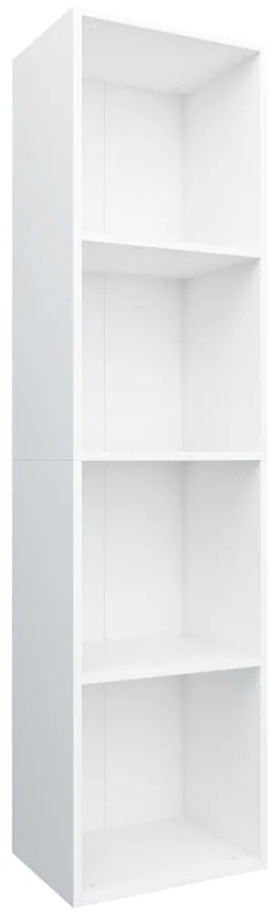 vidaXL Βιβλιοθήκη/Έπιπλο Τηλεόρασης Λευκό 36x30x143 εκ. Επεξ. Ξύλο