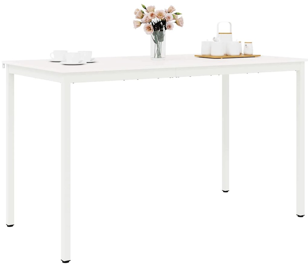 vidaXL Τραπέζι μπαρ Λευκό 110 x 55 x 105 εκ. Στερεά ξυλεία πεύκου