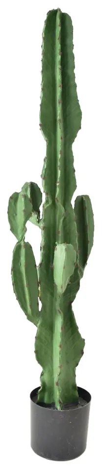 CANDELABRA CACTUS ΤΕΧΝΗΤΟ ΦΥΤΟ ΚΑΚΤΟΣ ΣΕ ΓΛΑΣΤΡΑ PU ΠΡΑΣΙΝΟ H120cm - 029883