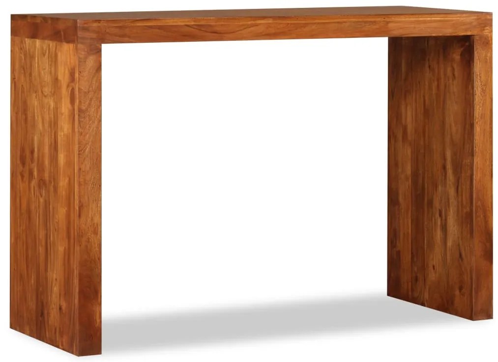 vidaXL Τραπέζι Κονσόλα 110x40x76 εκ. Μασίφ Ξύλο με Μελί Φινίρισμα