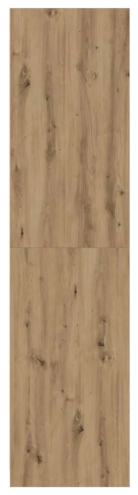 vidaXL Ντουλάπα Αρτισιανή Δρυς 80x50x200εκ από Επεξεργασμένο Ξύλο