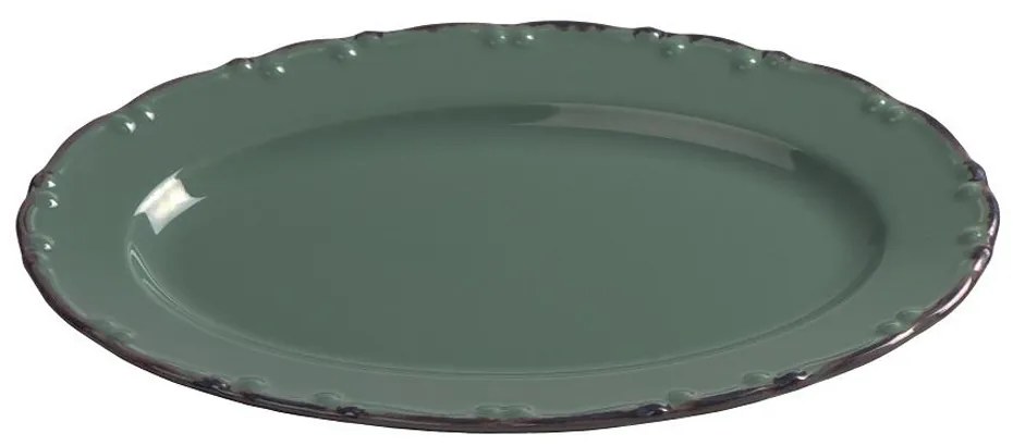 Πιατέλα Σερβιρίσματος Οβάλ (30x20) Espiel Liana Green TLU160K6