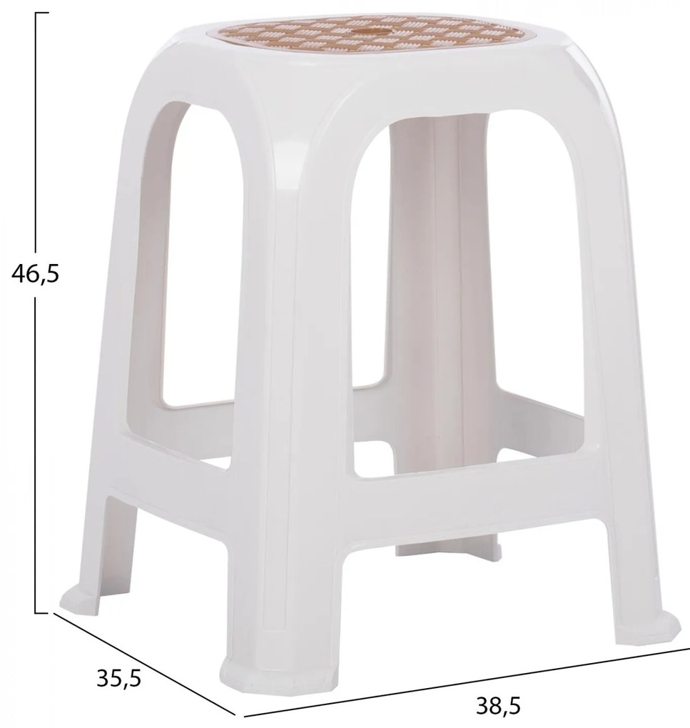 ΣΚΑΜΠΟ ΠΟΛΥΠΡΟΠΥΛΕΝΙΟ  ΛΕΥΚΟ 38.5x35.5x46.5Υεκ. 38.5x35.5x46.5 εκ.