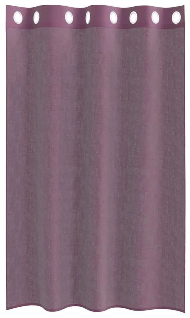 vidaXL Κουρτίνες Voile με ροδέλες 2 τεμάχια Μοβ 140x175 εκ.