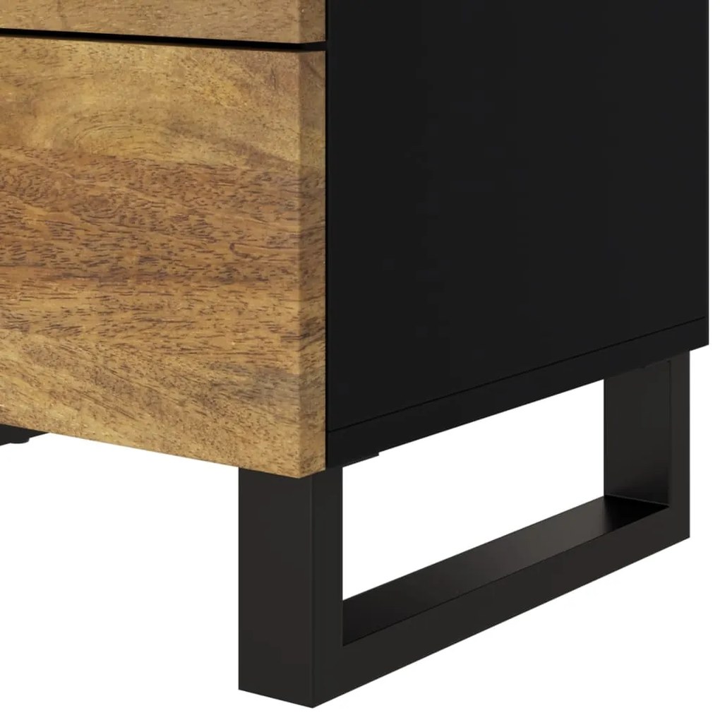 vidaXL Κομοδίνο 50x33x62 εκ. Μασίφ Ξύλο Μάνγκο &amp; Επεξεργασμένο Ξύλο