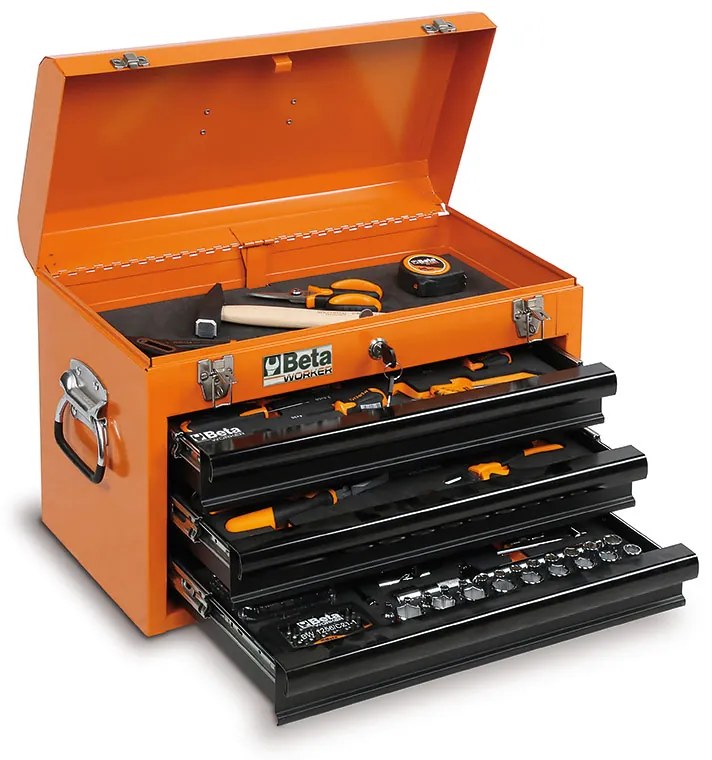 BETA *BW 2200E/21-TOOL CHEST + 159 PCS LAMB022006201