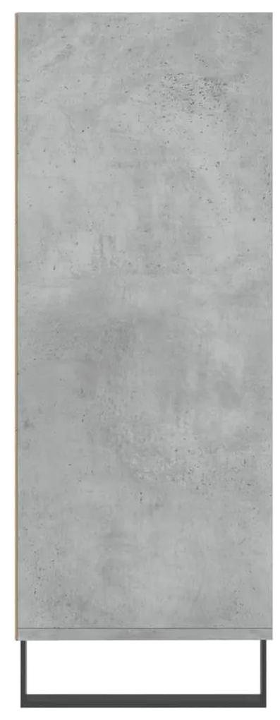 vidaXL Ραφιέρα Γκρι Σκυροδεμ. 69,5 x 32,5 x 90 εκ. από Επεξεργ. Ξύλο