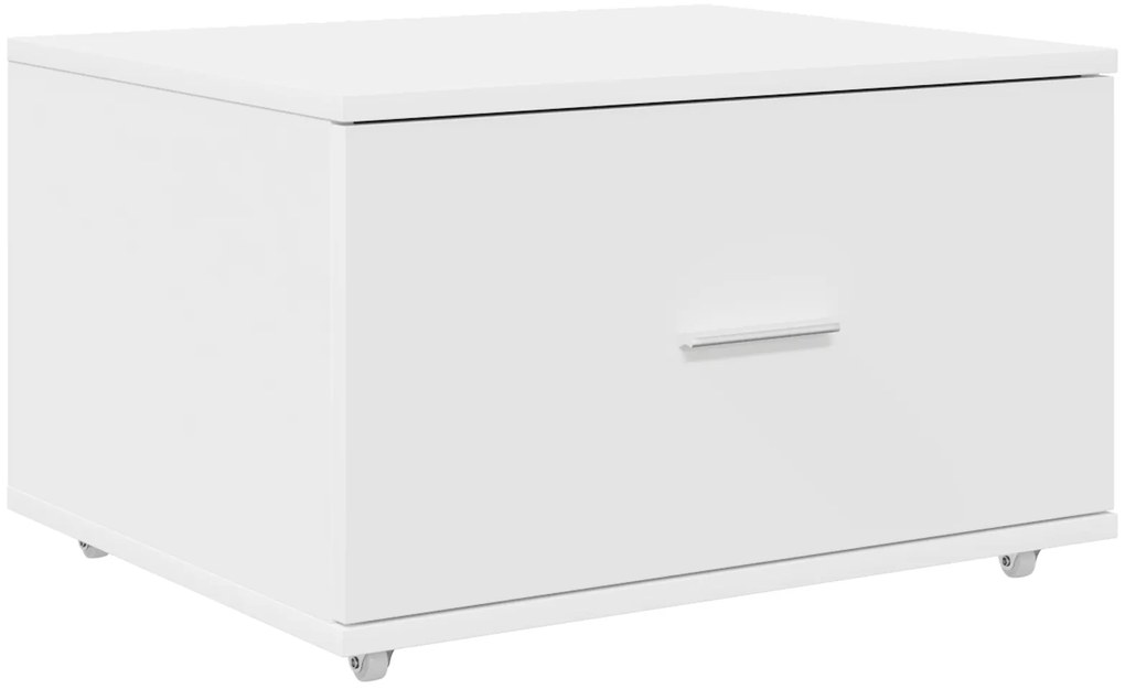 vidaXL Γραφείο Λευκό 131.5 x 50 x 106.5 εκ. Επεξεργασμένο ξύλο