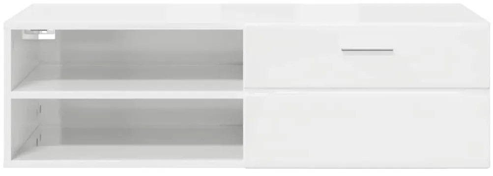 vidaXL Ντουλάπι TV με συρτάρι Γκρι σκυροδέματος 100.5 x 39 x 30 εκ