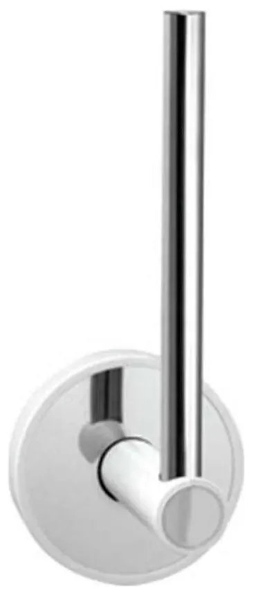 Χαρτοθήκη Κάθετη Optimo 640999 White-Chrome Karag Metal, Plastic