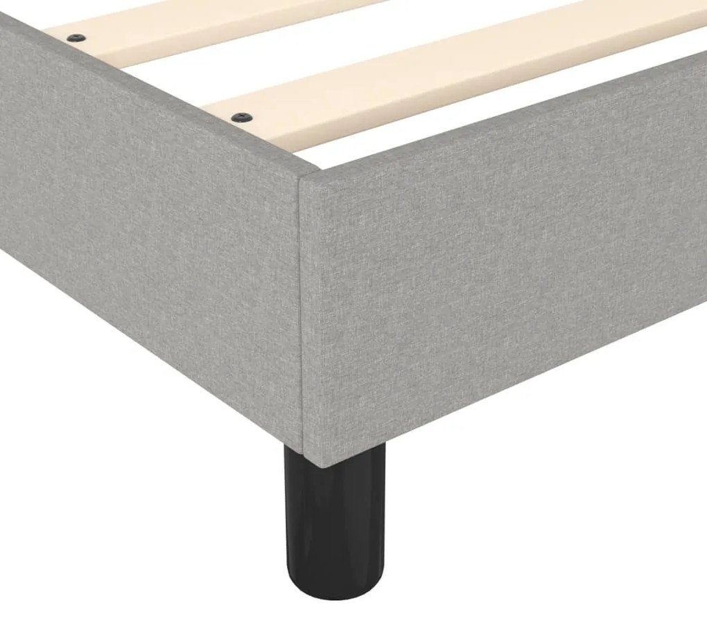 ΠΛΑΙΣΙΟ ΚΡΕΒΑΤΙΟΥ BOXSPRING ΑΝΟΙΧΤΟ ΓΚΡΙ 140X200 ΕΚ. ΥΦΑΣΜΑΤΙΝΟ 3120516