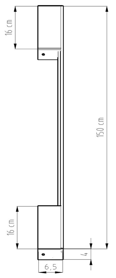 Sollux Φωτιστικό τοίχου Sappo 1,αλουμίνιο,1xLED/25w