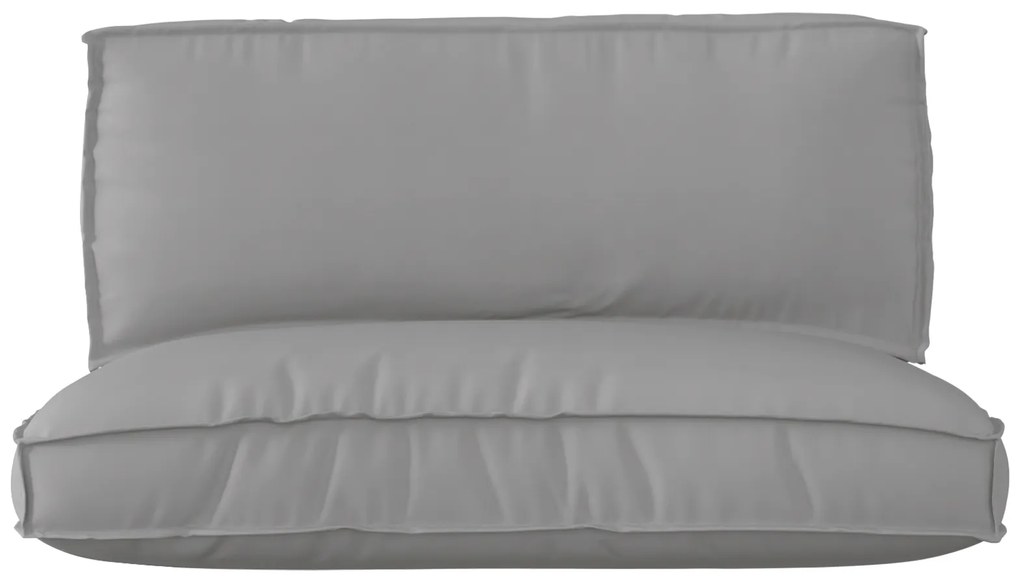 vidaXL Σετ Μαξιλαριών Πάγου 2 pcs Γκρι 120 x 80 x 12 cm Ύφασμα Oxford