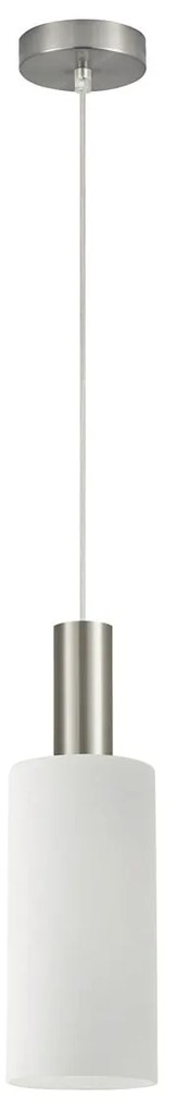 Φωτιστικό Οροφής Μονόφωτο Homelighting 77-8470 Nickel/White