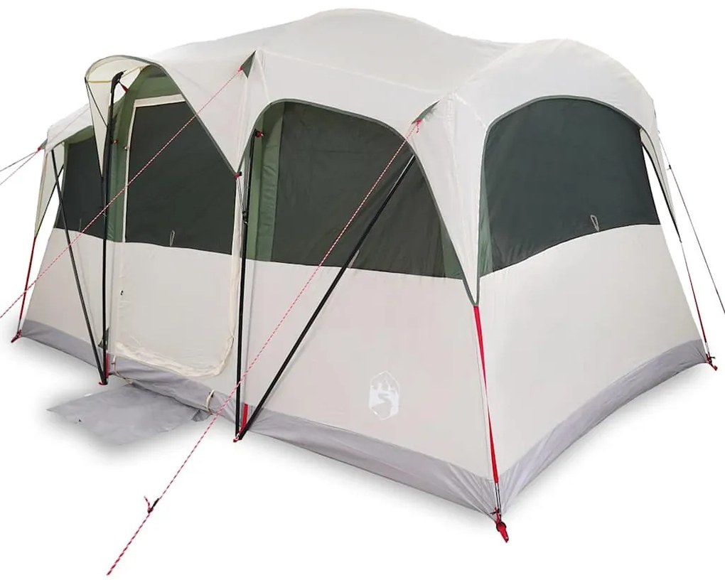 vidaXL Οικογενειακή Σκηνή Λευκό και Πράσινο 435 x 255 x 216 εκ.