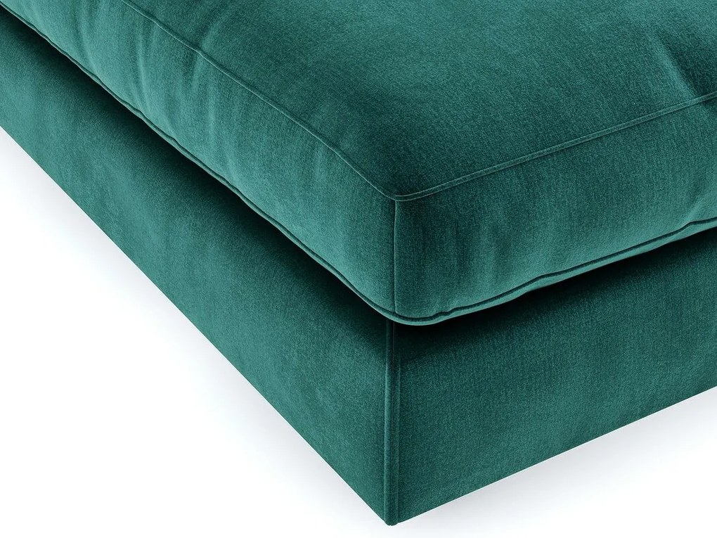 Σκαμπό Seattle L101, 110x110x44cm, Ταπισερί, Στυλ: Μοντέρνο, Πόδια: Πλαστική ύλη, Ξύλο, Πλαστικοποιημένη μοριοσανίδα, Πράσινο | Epipla1.gr