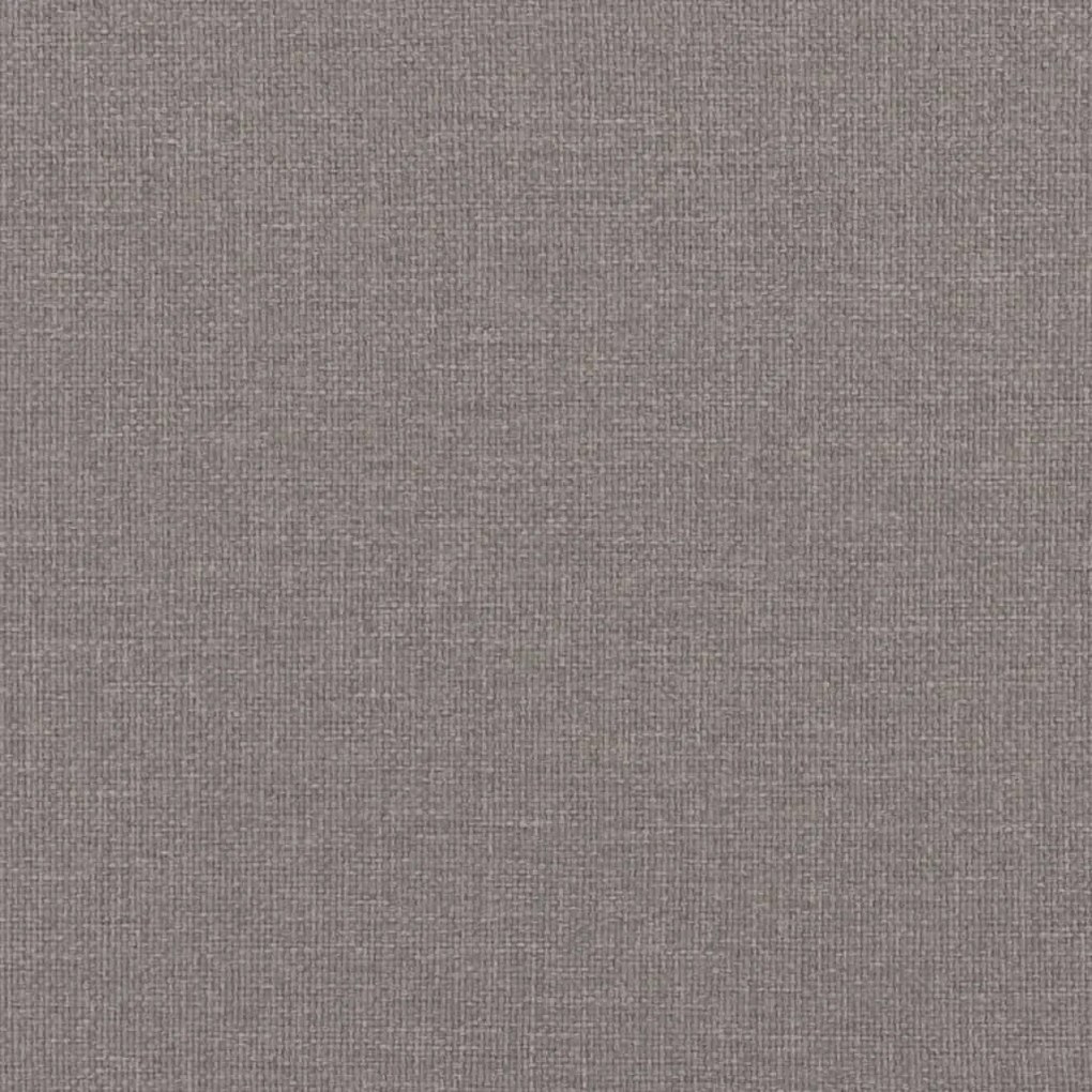 Κρεβάτι με Στρώμα Taupe 140x200 εκ. Υφασμάτινο - Μπεζ-Γκρι