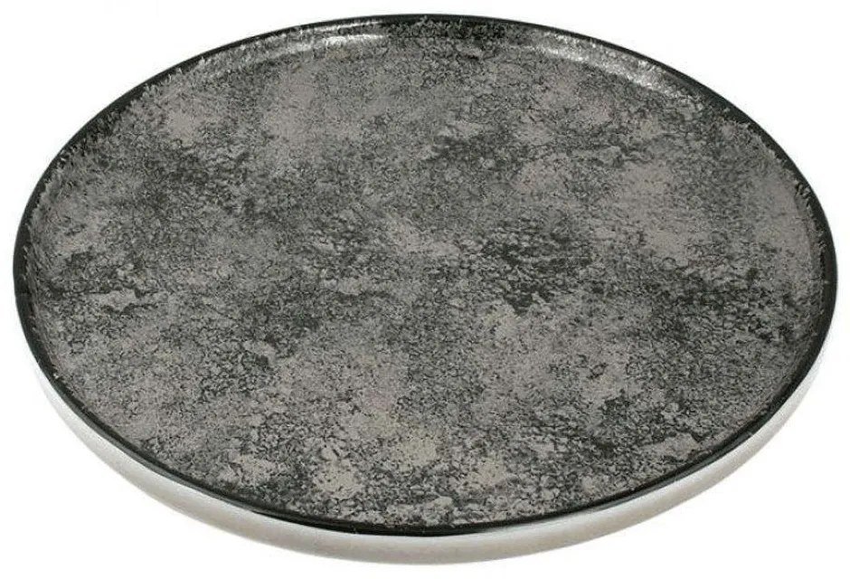 Πιάτο Ρηχό Vertical PR182743626 Φ26cm Grey Oriana Ferelli® Porcelain