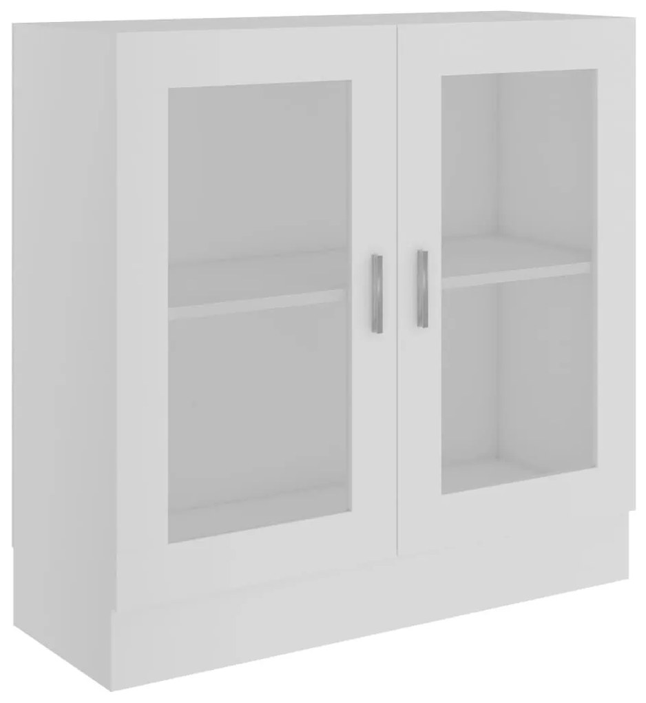 Βιτρίνα Λευκή 82,5 x 30,5 x 80 εκ. Επεξ. Ξύλο - Λευκό