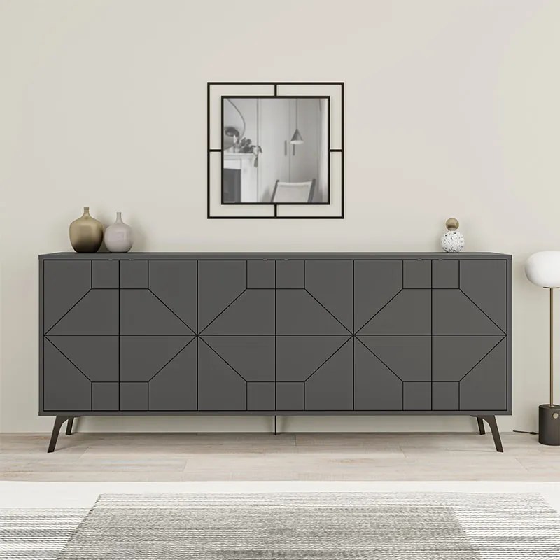 ΜΠΟΥΦΕΣ DUNE MEGAPAP ΧΡΩΜΑ ΑΝΘΡΑΚΙ 184X35X77,4ΕΚ.
