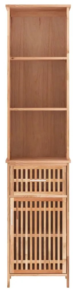 vidaXL Ντουλάπι Μπάνιου 42 x 29 x 182 εκ. από Μασίφ Ξύλο Καρυδιάς