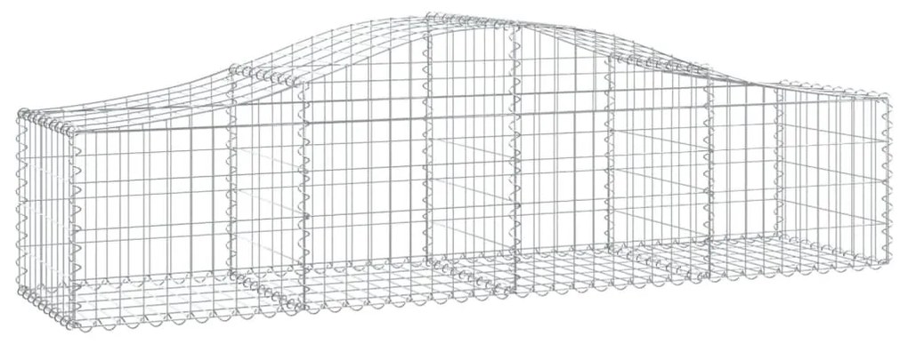 vidaXL Συρματοκιβώτια Τοξωτά 9 τεμ. 200x50x40/60 εκ. Γαλβαν. Ατσάλι