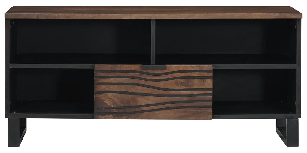vidaXL Ντουλάπι Τηλεόρασης - 100 x 33.5 x 46 εκ, φτιαγμένο από μασίφ ξύλο μάνγκο.